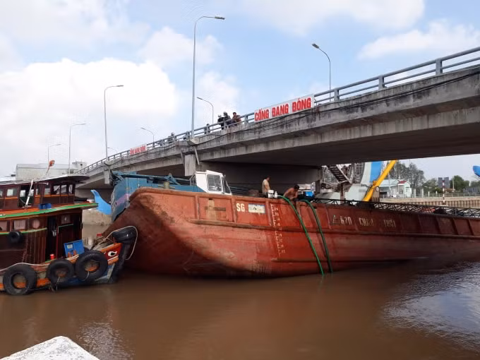 Hiện trường vụ tai nạn.