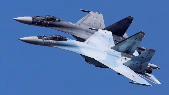 Máy bay chiến đầu Sukhoi Su-35 của Nga. Ảnh: Reuters