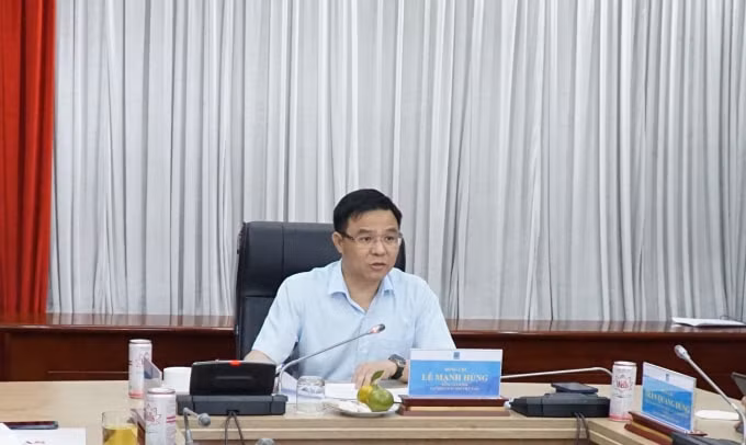 Tổng Giám đốc Petrovietnam Lê Mạnh Hùng phát biểu chỉ đạo