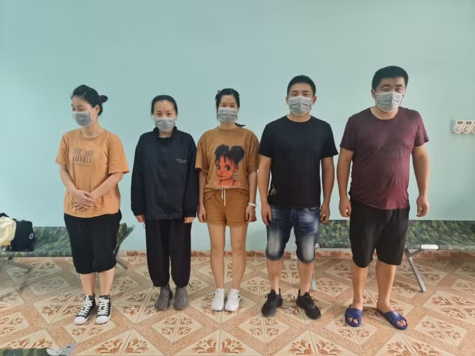 Nhóm 5 đối tượng người Trung Quốc nhập cảnh trái phép bị phát hiện, bắt giữ