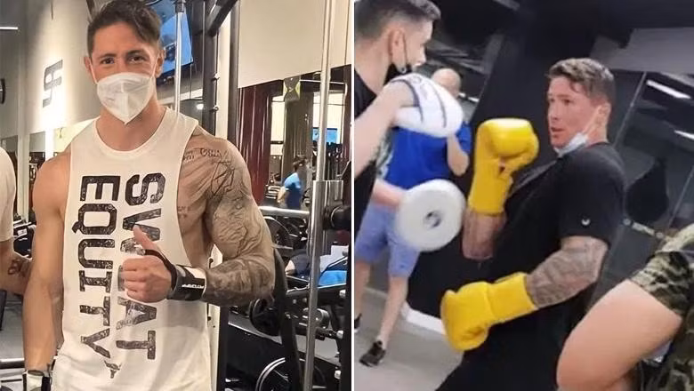 Cựu tiền đạo Fernando Torres khoe cơ bắp khủng, gia nhập làng boxing. Ảnh: internet