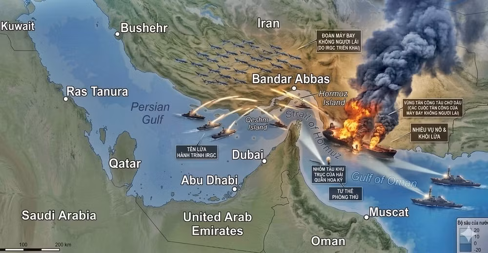 Bản đồ hải chiến Iran
