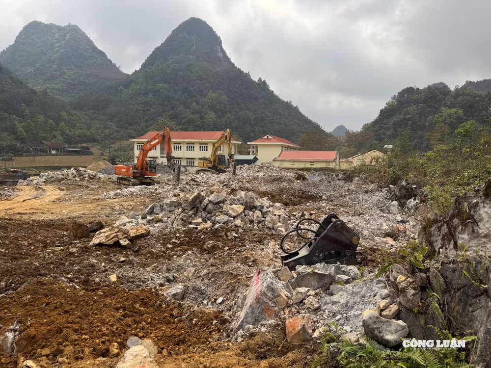 Xây dựng Trường phổ thông nội trú liên cấp Tiểu học - THCS (Cao Bằng): Quyết tâm trên từng mét công trình 