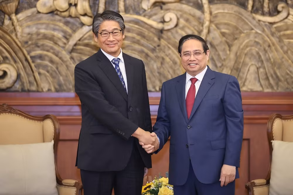 Thủ tướng Phạm Minh Chính tiếp Đại sứ Nhật Bản tại Việt Nam- Ảnh 1.