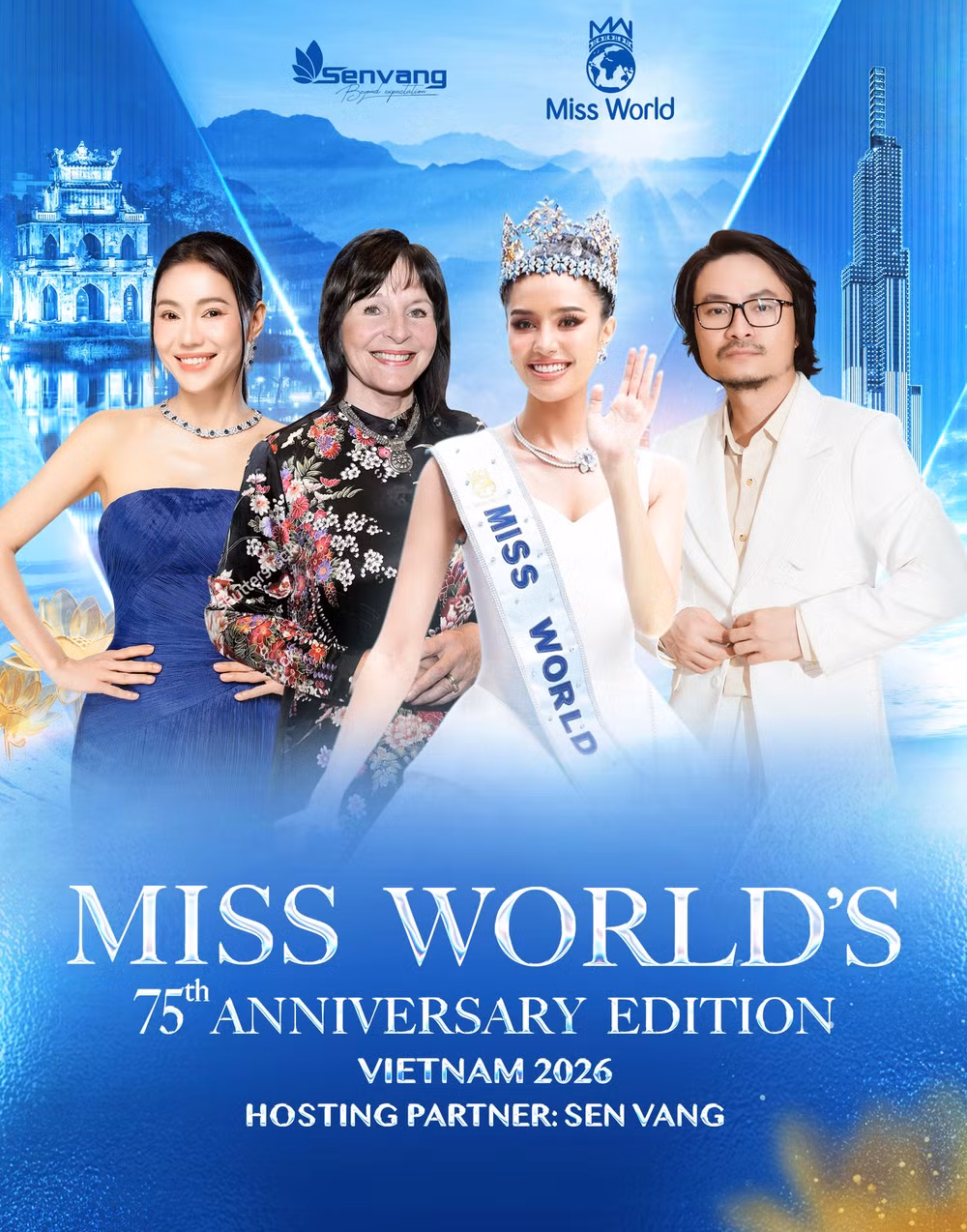 Thông báo tổ chức Miss World 2026 tại Việt Nam. Ảnh: Fanpage Miss World Vietnam