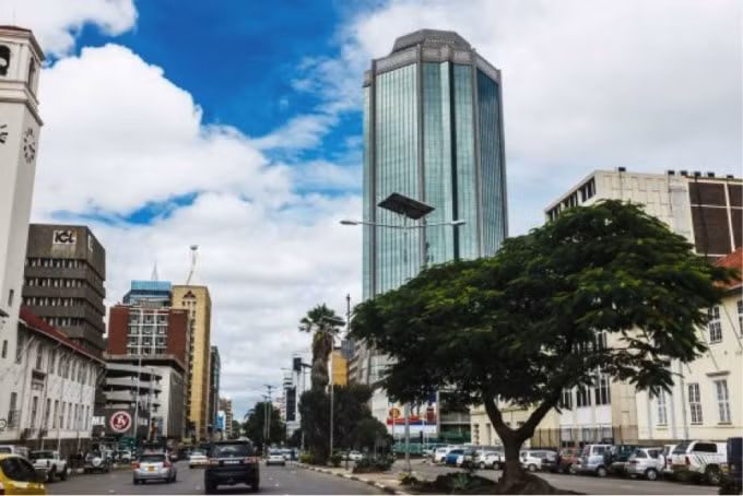 Ngân hàng Trung ương Zimbabwe. (Nguồn: Waldo Swiegers / Bloomberg).