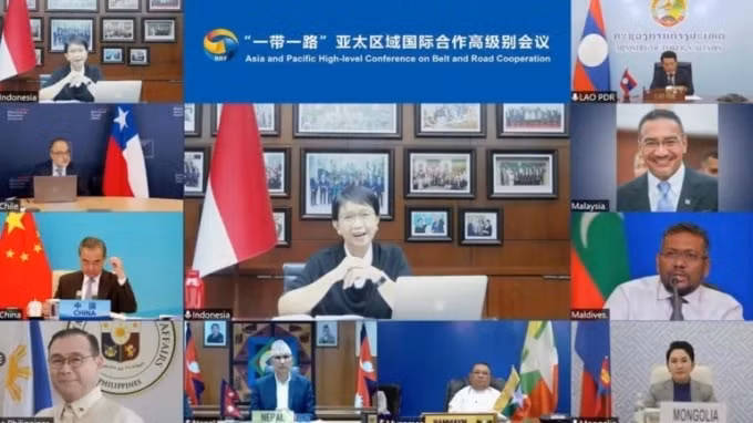 Trung Quốc tổ chức cuộc họp Vành đai và Con đường với bộ trưởng các nước đối tác vào ngày 23 tháng 6. Ảnh: Twitter