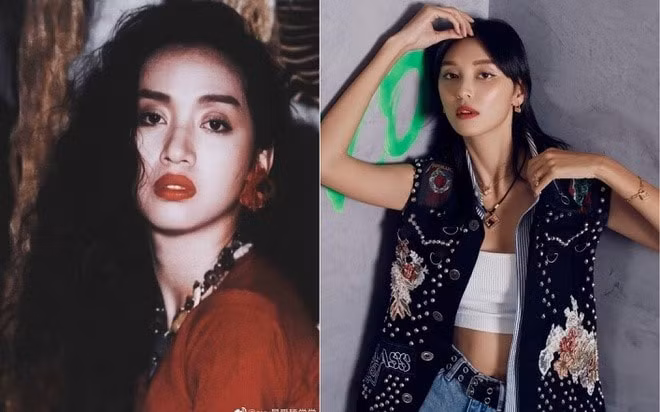 Vương Đan Ni (bên phải) có khuôn mặt và thần thái gần giống với nữ danh ca Mai Diễm Phương (bên trái).