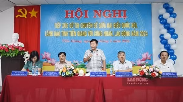 cong nhan lao dong o tien giang de nghi xu ly doanh nghiep no bhxh hinh 1