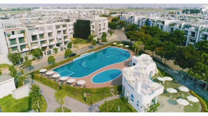 Hơn 60% diện tích tại Van Phuc City dành cho mặt nước và cây xanh.
