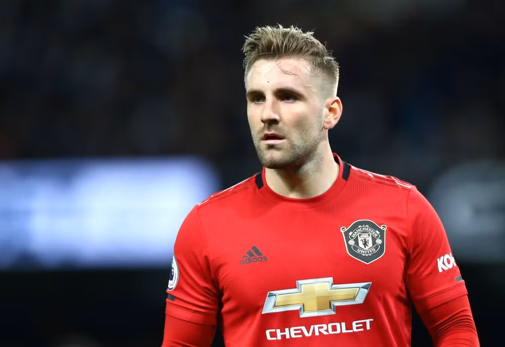 Luke Shaw chơi rất hay trong màu áo MU ở mùa giải năm nay. Ảnh: Getty