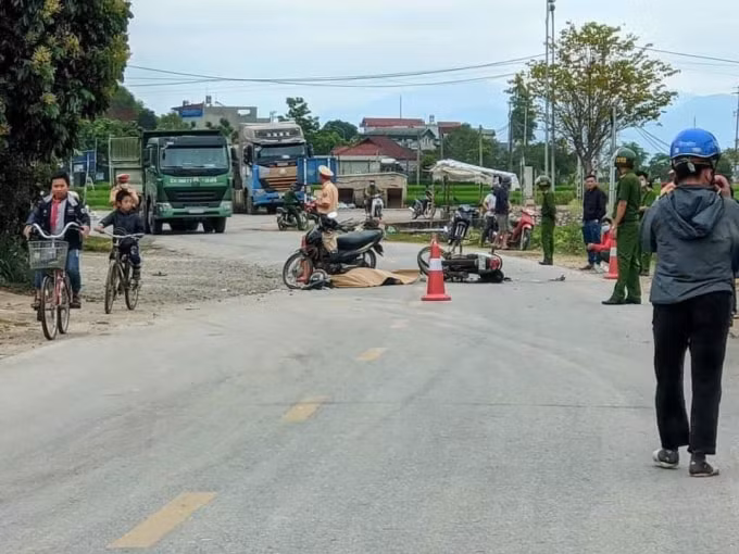 Hiện trường vụ tai nan.