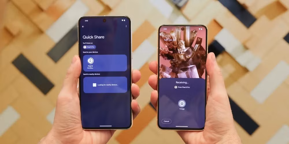 quick share tren android cap nhat hien thi tien trinh chuyen tep hinh 1