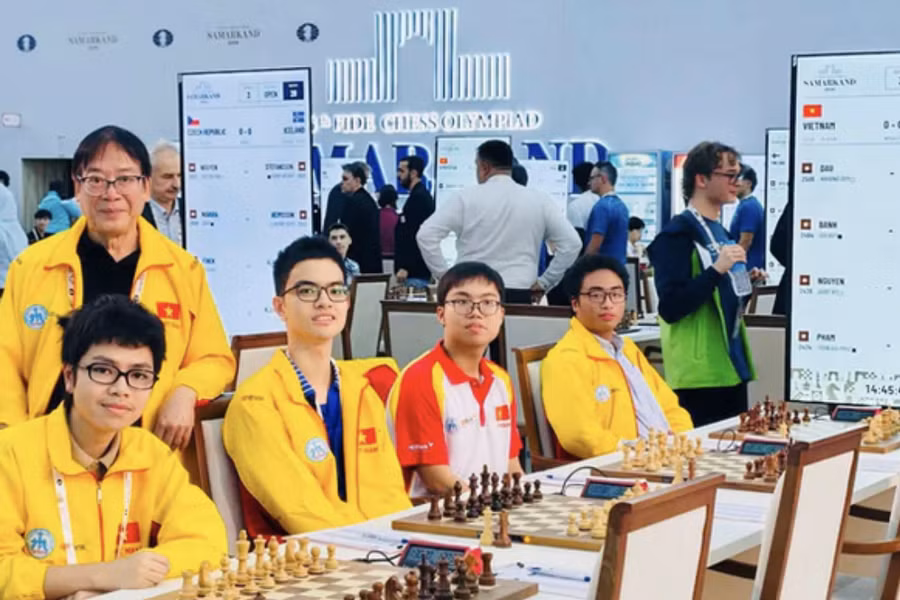 Cờ vua Việt Nam giữ ngôi đầu, giành HCV nhóm B Olympiad 2026