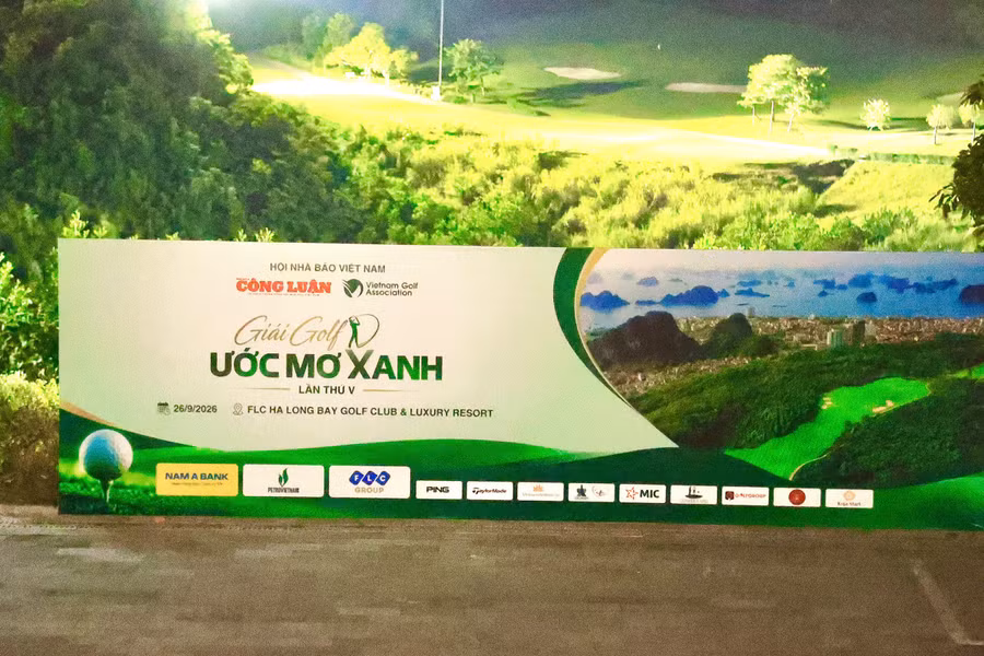 Sáng nay 26/9, Giải Golf 'Ước mơ xanh' lần thứ V sẽ chính thức khai mạc