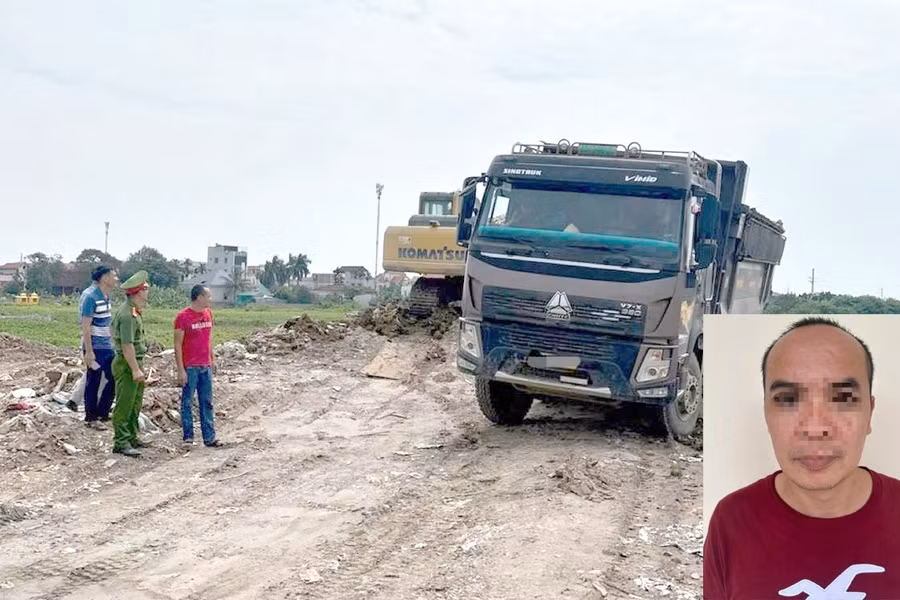 Lật tẩy thủ đoạn chỉ đạo đội xe đổ thải trái phép của Giám đốc Công ty Việt Dũng
