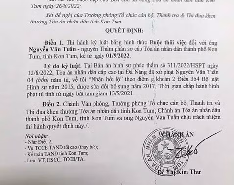 buoc thoi viec tham phan nhan hoi lo 20 trieu dong tai kon tum hinh 2