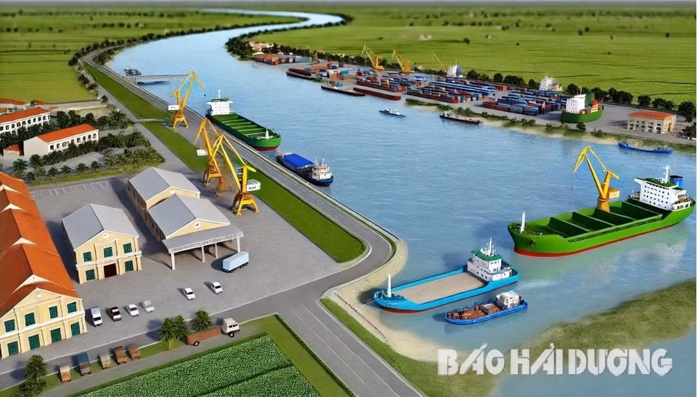 hai duong sap co cang thuy noi dia ninh giang voi tong muc dau tu gan 1500 ty dong hinh 1