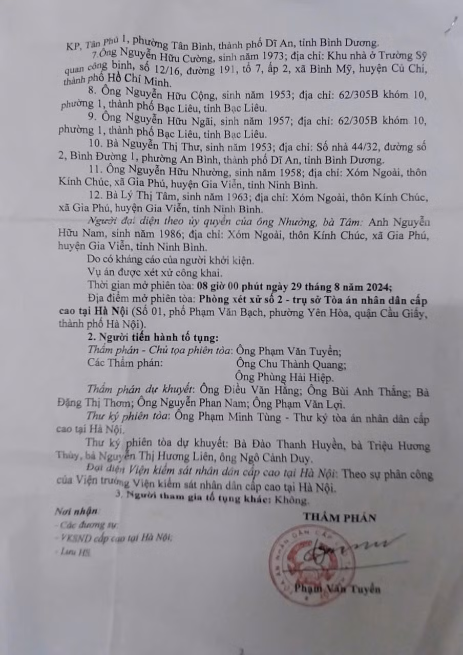 vu nguoi dan kien ubnd huyen gia vien yeu cau huy gcnqsdd can mot ban an cong tam khach quan hinh 2