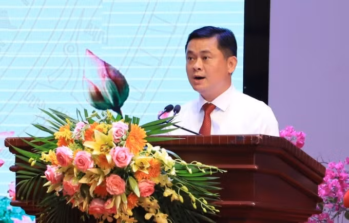 Bí thư Tỉnh ủy Nghệ An Thái Thanh Quý phát biểu tại buổi lễ
