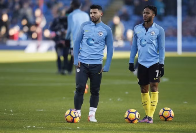 Sergio Aguero và Raheem Sterling là ngôi sao mới nhất lên tiếng phản đối Ảnh: reuters