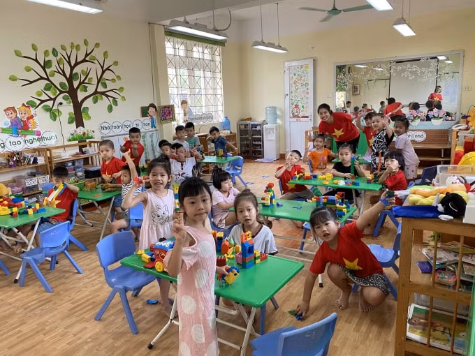 Các lớp học an toàn, thân thiện. Ảnh: Dương Lâm