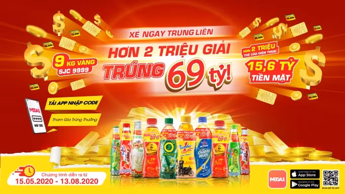 Đây là chương trình khuyến mãi lớn nhất của Tân Hiệp Phát từ trước tới nay.