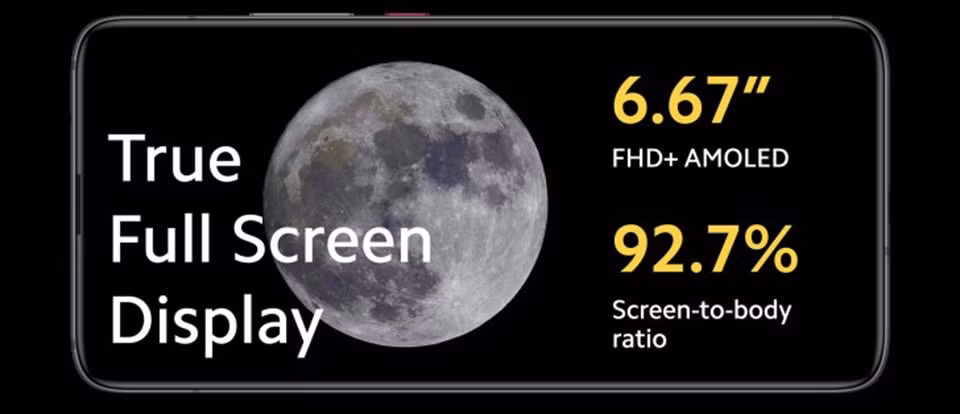Poco F2 Pro có màn hình AMOLED 6,67 inch.