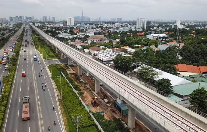 Tuyến metro Bến Thành - Suối Tiên đang về đích. Ảnh: TL