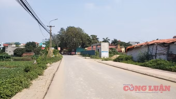 Một tuyến đường giao thông tại xã An Thượng, huyện Hoài Đức, Hà Nội.