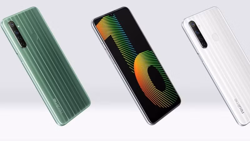 Narzo 10 có 2 tùy chọn màu sắc là That White và That Green.