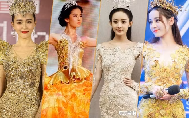Đường Yên, Lưu Diệc Phi, Triệu Lệ Dĩnh, Địch Lệ Nhiệt Ba xinh đẹp trong trang phục 
