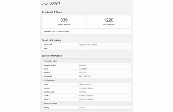 hieu nang chiec smartphone moi cua vivo hinh 1
