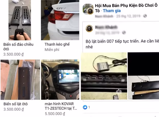 bien so xe gia thiet bi lat bien so de mua nhu rau tren mang xa hoi hinh 3