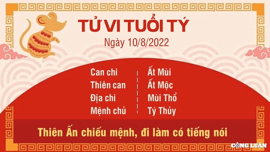 tu vi hom nay 10 8 2022 thu 4 ngay 13 7 am lich cua 12 con giap hinh 1