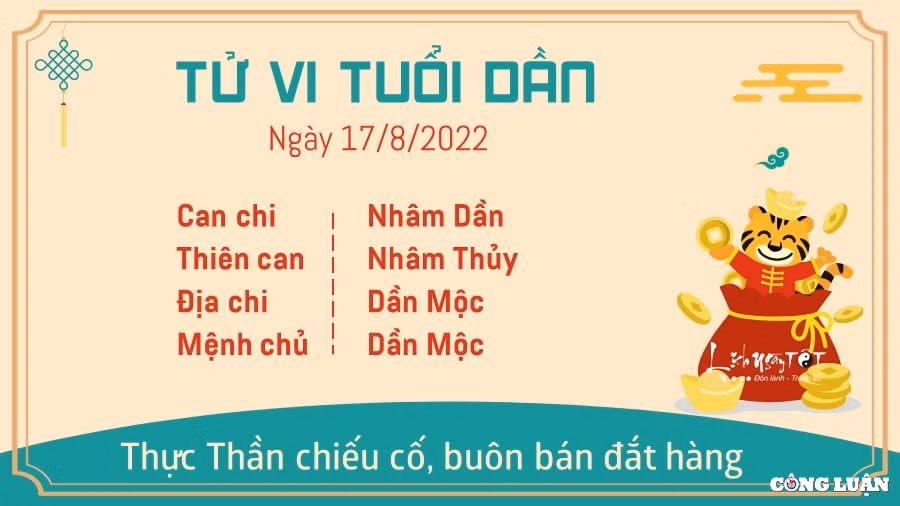 tu vi hom nay 17 8 2022 thu 4 ngay 20 7 am lich cua 12 con giap hinh 3