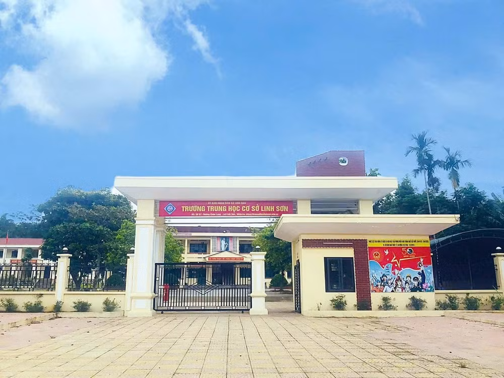 Trường THCS Linh Sơn được đầu tư xây dựng khang trang