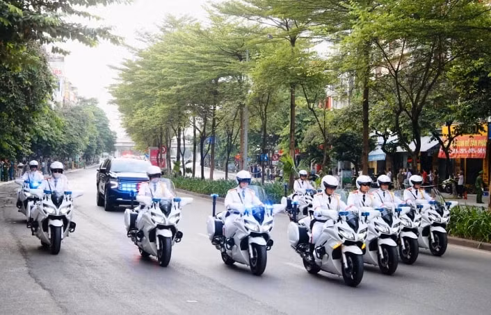 ha noi phan luong giao thong thong don doan khach quoc te tham viet nam hinh 1