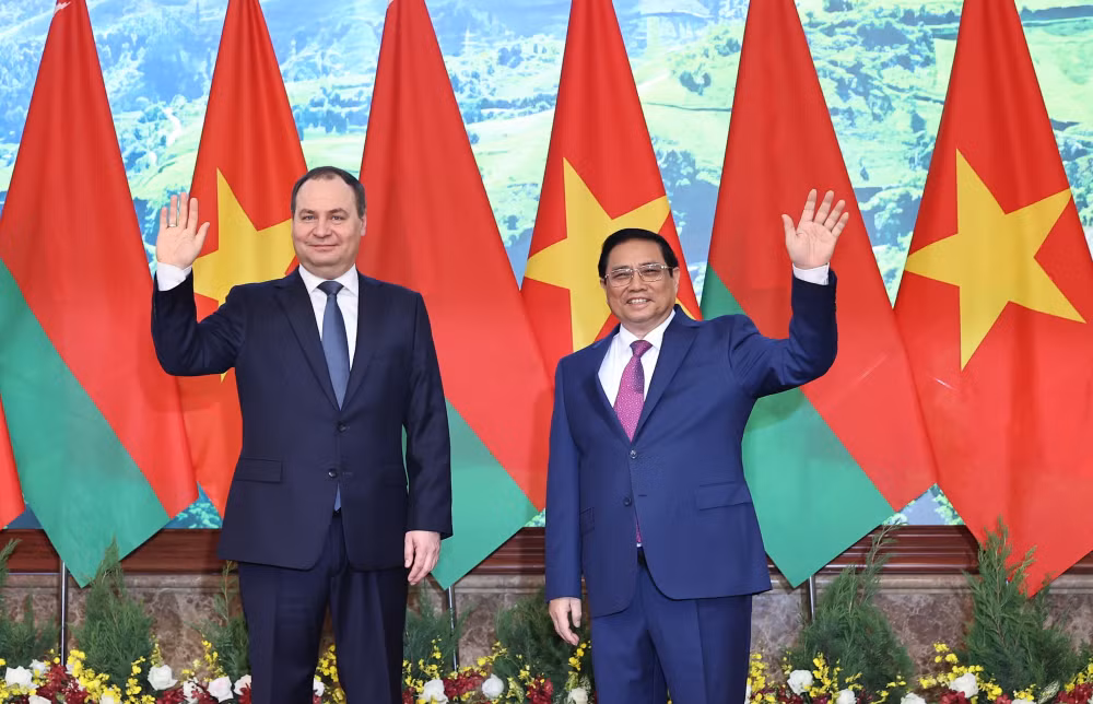 thu tuong pham minh chinh chu tri le don chinh thuc thu tuong cong hoa belarus roman golovchenko hinh 9