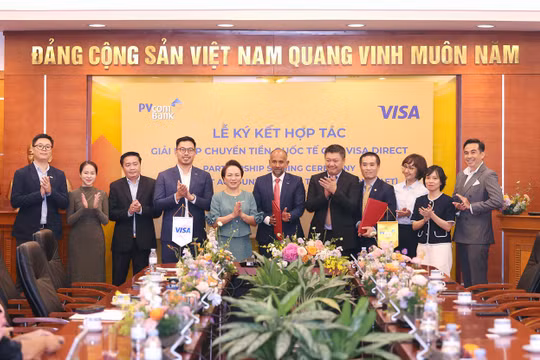 PVcomBank và Visa ký kết hợp tác triển khai giải pháp chuyển tiền quốc tế qua Visa Direct