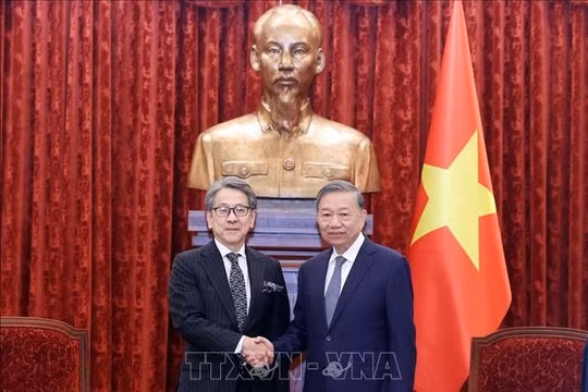 Tổng Bí thư, Chủ tịch nước Tô Lâm tiếp Chủ tịch Ngân hàng Hợp tác Quốc tế Nhật Bản