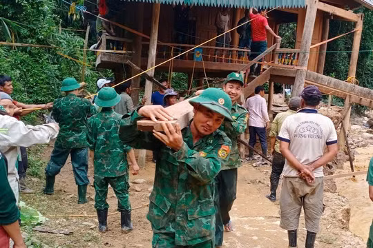 Quân đội chủ động triển khai phương án ứng phó với lũ