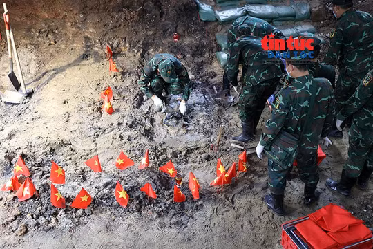 Đã tìm thấy 100 bộ hài cốt liệt sĩ tại Công viên Lê Thị Riêng