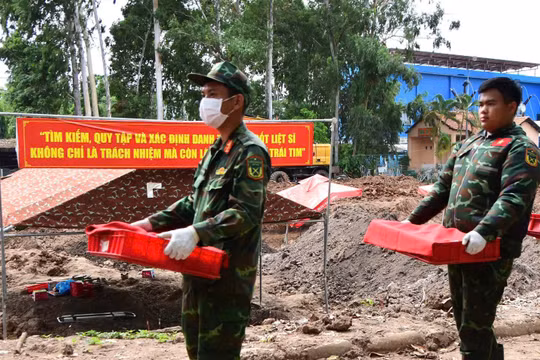 Chiến dịch 500 ngày đêm: Quy tập thêm 11 bộ hài cốt liệt sĩ tại Công viên Lê Thị Riêng