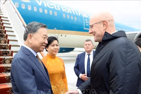 Tổng Bí thư, Chủ tịch nước Tô Lâm cùng Phu nhân bắt đầu thăm cấp Nhà nước Liên bang Nga