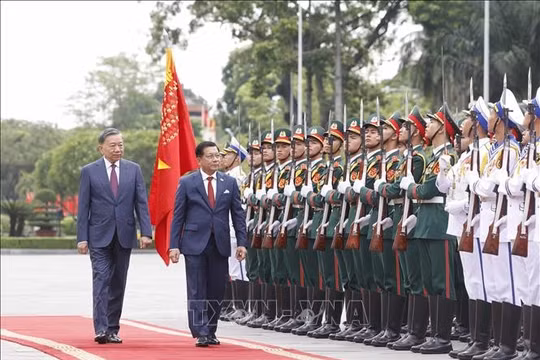 Tổng Bí thư, Chủ tịch nước Tô Lâm chủ trì Lễ đón chính thức Tổng thống Myanmar