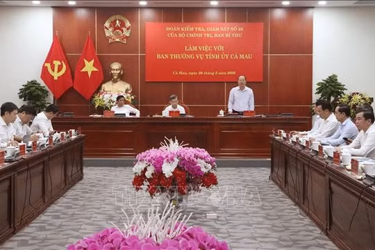 Quang cảnh buổi làm việc. Ảnh TTXVN.