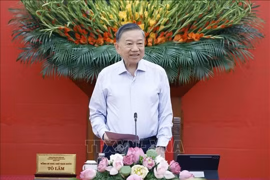 Tổng Bí thư, Chủ tịch nước Tô Lâm phát biểu. Ảnh: Thống Nhất/TTXVN