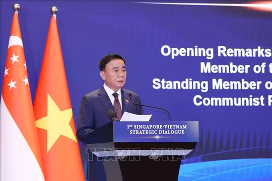 Thường trực Ban Bí thư Trần Cẩm Tú đồng chủ trì Đối thoại Chiến lược Việt Nam - Singapore lần thứ nhất