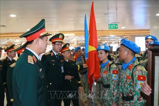 184 chiến sĩ công binh Việt Nam lên đường gìn giữ hòa bình Liên hợp quốc
